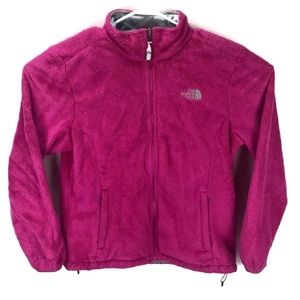 THE NORTH FACE  PINK WOMENS FLEECE JACKET LARGE